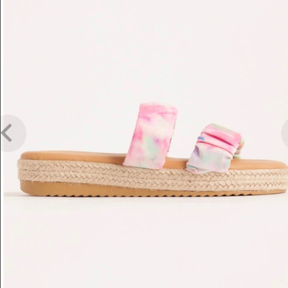 Cutie Pie Braided Tie-Dye Slide Sandals - Picture 6 of 7